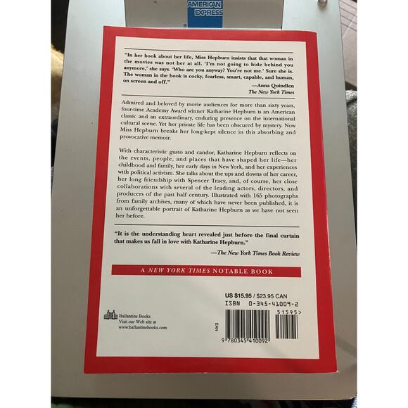 Me: Stories of My Life by Katharine Hepburn Paperback - Picture 3 of 4